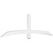 Ekena Millwork Bellingham Architectural Grade PVC Gable Bracket, 84"W x 24 1/2"H x 2"D x 4"F, 7/12 Pitch GBP084X25X0204BEL00 - alternate 1